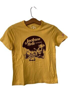 League 91 Graphic Tee Medium Jackson Hole Shirt Youth Campfire Songs Cotton NEW